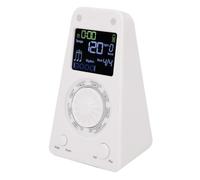 Alomejor Métronome électronique Portable avec une Excellente qualité Sonore - pour la Guitare Piano - Compatibilité Universelle 1 Article (WHITE)