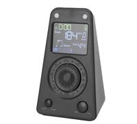 Alomejor Métronome électronique Portable avec une Excellente qualité Sonore - pour la Guitare Piano - Compatibilité Universelle 1 Article (BLACK)