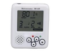 Alomejor Métronome Numérique, écran LCD Rechargeable, Mini Clips sur Métronome avec 12 Emplacements, 5 Tons pour Guitare, Piano, Violon, Batterie