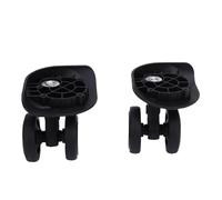 Alomejor Mettez à Jour Vos Bagages avec des Roues à Coffre Noir élégantes et Durables - 2 PC Switches Silencieuses pour Les Voyages sans Effort, ABS - ABS MATÉRIEL ADAPTÉ pour Les Performances