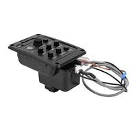 Alomejor Micro de Guitare Double Mode avec égaliseur de Préampli de Mélange de Microphone pour Musiciens en Plastique + Métal 1