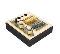 Alomejor Micro de Guitare, Micro de Pont en Cuivre avec Chaussures à Pôles Entrelacés et Aimants Alnico 5 pour le Remplacement de Guitare TL et le Bricolage
