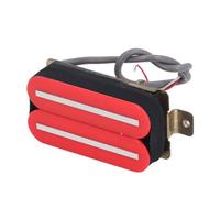 Alomejor Micro Humbucker pour Guitare électrique à Double Bobine, Haut Rendement pour Matériau Rouge ST SQ en Métal