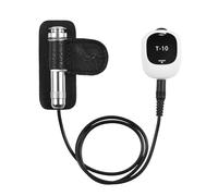 Alomejor Micro Piézo Universel Auto-adhésif pour Guitare Acoustique, Interface 6,35 Mm avec Bouton de Volume, sans Perçage, Son Clair pour Guitare, ukulélé, Violon, Mandoline, Banjo (T-10-03)