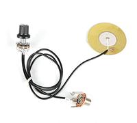 Alomejor Micro Transducteur Piezo pour Guitare Violon Ukulele Mandoline Banjo - Noir