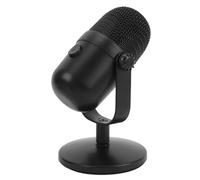 Alomejor Microphone à Condensateur USB, Micro de Jeu PC Plug and Play avec éclairage RVB et Réduction du Bruit pour L'enregistrement de Chant de Podcast en Streaming, Compatible avec PC