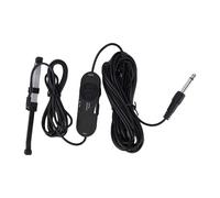 Alomejor Microphone Acoustique Guitare avec Préampli intégré et Micro électret, Pince à Ressort pour Guitare 36-41 Pouces, Installation sans Perçage