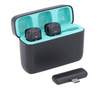 Alomejor Microphone Lavalier sans Fil avec Son de Réverbération amélioré pour L'enregistrement Vidéo, Entretien de Vlogging, Type C pour Les Professionnels