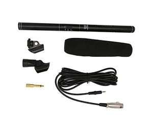 Alomejor Microphone Portable Filaire à Réduction de Bruit pour Entretiens et Discours, équipé d'un Connecteur XLR en Alliage D'aluminium 14,2 Pouces