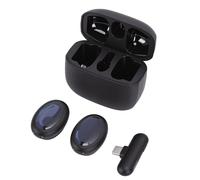 Alomejor Microphone sans Fil, Matériau ABS, Suppression du Bruit AI, Longue Durée de Vie de la Batterie, Portée de 50 M pour l'enregistrement Vidéo et Le Streaming en Direct