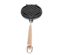 Alomejor Mini Gaufrier Polyvalent pour Petit-déjeuner, Plaque Multifonctionnelle 14,2x5,5 Pouces, Machine à