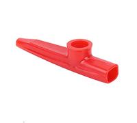 Alomejor Mini Instrument Kazoo Portable en Plastique pour un Apprentissage et un Accompagnement Faciles du ukulélé et de la Guitare, Rouge (rouge)