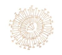 Alomejor Mini Marteaux en Bois Portables, Maillet en Bois Durable pour Cœur en Chocolat Cassable avec Accessoires Cadeaux pour Jeux de Fête et Artisanat 100 Pièces