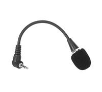 Alomejor Mini Microphone à Condensateur Omnidirectionnel, Anti-Transpiration, Anti-poussière, Micro Vocal pour Professionnels, Métal Noir pour Performances Intérieures et Extérieures