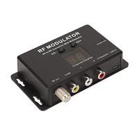 Alomejor Mini Modulateur RF PAL NTSC, Convertisseur AV vers RF pour Décodeur et DVR avec Alimentation USB
