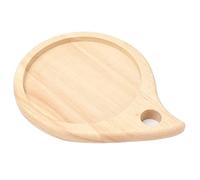 Alomejor Mini Planche à Découper Ronde en Bois Polyvalente avec Trous de Suspension, Assiette à Charcuterie Portable pour une Utilisation en Extérieur