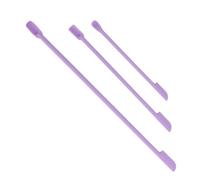 Alomejor Mini Spatules en Silicone Ensemble de 3 Grattoirs à Maquillage à Double extrémité Durables et Flexibles pour Cosmétiques et Aliments 6,3 Pouces 4,7 Pouces 9,1 (PURPLE)
