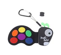 Alomejor Mini Tambour à Doigts, Tambour électronique Portable en Silicone avec 8 Sons, Excellent Jouet Musical pour Enfants et Adultes