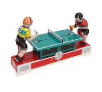 Alomejor Mini Tennis de Table Mécanique Jouet en Fer Blanc à Remonter | Charme Vintage, Collection Adulte, Décoration de Table, Présentation de Bar à Café, Mécanisme, Accessoire de Musée