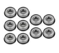 Alomejor Miniature Flanged Ball Bearings 8mm, 10pcs