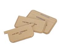 Alomejor Modèle Acrylique Sac de Carte Bricolage Motif en Cuir Portefeuille Moule Outils D'artisanat Durables pour L'artisanat Exquis 3 Pièces Modèle Acrylique pour Les Projets de Bricolage