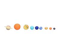 Alomejor Modèle de Planète Vinyle 9 Pièces Modèle D'enseignement du Système Solaire Modèle de Planète Astronomie Science Modèle éducatif Ensemble de Jouets pour Enfants