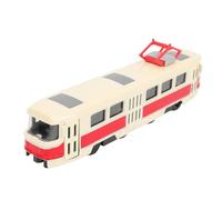 Alomejor Modèle de Train en Alliage, Portes D'ouverture et Jouet de Train de Musique Léger, adapté aux Enfants Tout-Petits et Collectionneurs (Rouge)