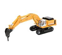 Alomejor Modèle de Véhicule D'ingénierie en Alliage de Simulation pour Enfants, Voiture Jouet pour la Décoration de la Maison, Jaune 1:87, Broyeur pour Enfants de 8 Ans et Plus