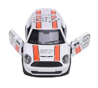 Alomejor Modèle de Voiture moulé sous Pression à L'échelle 1:32, Jouet de Course en Alliage Réaliste avec Roues Mobiles, pour Collection et Exposition pour Enfants (White)