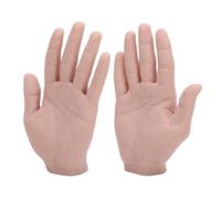Alomejor Modèles de Mains Masculines Réalistes en Silicone avec Doigts Flexibles, 1 Paire de Mains de Mannequin Réutilisables pour Accessoires de Vacances