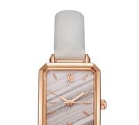 Alomejor Montre-Bracelet Précise en Acier Inoxydable pour Femmes, Vintage, Simple, élégante, Rétro, à la Mode, pour Un Tempérament Attrayant, Petite Taille pour Un Contrôle Rapide de L'heure (White)