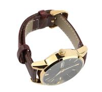 Alomejor Montre d'affaires à Quartz Lumineuse pour Hommes pour Les Occasions élégantes, Brille dans Le, Bracelet en Cuir PU étanche à 30 M (#1)