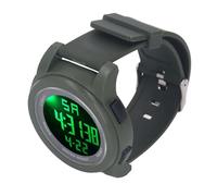 Alomejor Montre de Sport électronique Durable, Grand écran Multifonctionnel, étanche 5 Bars pour la Course à Pied (Green)