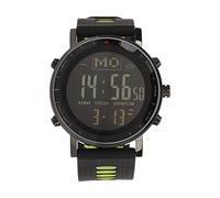 Alomejor Montre de Sport en Plein Air, Montre électronique Affichage de l'heure Jauge de Température Bouton Batterie Rétroéclairage EL 10 étanche pour la Pêche, la Randonnée (#2)