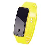Alomejor Montre Numérique LED de Sport, Bracelet en Silicone Durable, Montre-Bracelet électronique pour Le Sport, (Black)