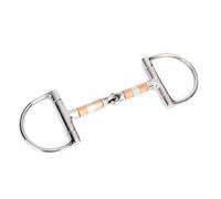 Alomejor Mors à Mors, Embout en Acier Inoxydable avec Rouleaux en Cuivre, de Cheval de 5 Pouces pour l'entraînement et l'équitation