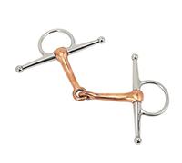 Alomejor Mors de Filet à Anneau de Cheval en Acier Inoxydable, Durable et Beau pour Usage équestre, 125mm