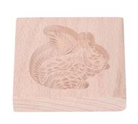 Alomejor Moule à Biscuits en Bois de Hêtre, Beau Motif, Presse à Biscuits, Tampon pour la Cuisson, Lavable, adapté aux Amateurs de (écureuil)