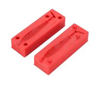 Alomejor Moule d'appât Souple, Moule d'injection de Swimbait en PETG, 1 cavité, Conception en 2 Pièces, Facile à Utiliser et à Nettoyer, 6,2 X,7 X,1 Cm, pour la Fabrication de Leurres de Pêche,