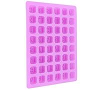 Alomejor Moule en Silicone Alphabet Durable et Réutilisable pour la Fabrication de Chocolat, pour la Cuisson, Accessoire de Cuisine 9,4x7,2 Pouces pour les Amateurs de Pâtisserie