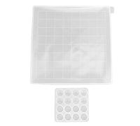 Alomejor Moules D'échecs en Résine époxy avec D'excellentes Performances, Ensemble de 2 Pièces pour des Créations Uniques, Adaptés comme Cadeau, Transparents