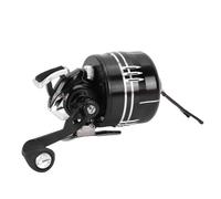 Alomejor Moulinet de Pêche, stabilité D'enroulement de Ligne Efficace pour Les Amateurs de Pêche, Alliage D'aluminium Noir