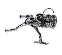 Alomejor Moulinet Spinning à Double Culbuteur avec Roulements Entièrement Fermés, Rapport de Vitesse 5.2:1 pour Le Lancer Longue Distance