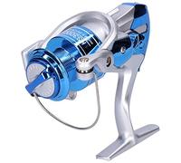 Alomejor Moulinet Spinning, Construction en Acier et Métal, Enroulement de Ligne Lisse 13BB, Idéal pour la Pêche Générale et la Pêche en Mer (Métal+plastique acier 2)
