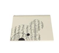 Alomejor Music MANUScript écrivant Notation de Notation de Notebook Super pour L'auteur-compositeur, 50 Pages Stave Notebook Yellow Music Score Couverture pour écrire de la Musique, Amateurs (Motif
