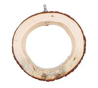 Alomejor Nid d'arbre à Oiseaux, Cachette en Bois Naturel pour Petit Animal de Compagnie, Grotte Sûre et Chaude pour Hamster, Perroquet, écureuil, Jouet en Bois de Cèdre pour Oiseaux, 4,9 X 5,5 X,9