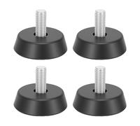 Alomejor Niveleurs de Meubles, 4 Pieds de Table en Caoutchouc avec Filetage 10 X 22 Mm pour Chaises et Tables