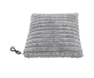 Alomejor Oreiller Chauffant en Peluche USB, Coussin de canapé Chauffant Confortable pour la Maison et le Bureau, Matériau Doux, Conception Multifonctionnelle, Excellent Cadeau pour la Fête des Pères