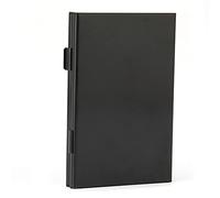 Alomejor Organisateur de Carte SIM, Boîte de Rangement Antimagnétique Durable Compacte pour Sac à Dos en Aluminium Noir 4SIM et 12 Emplacements Nano