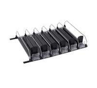 Alomejor Organisateur de Poussoir de Boisson Automatique Gain de Place Efficace pour Réfrigérateur Solution Parfaite pour Supermarchés en ABS pour Canettes Bouteilles 6 Unités (38 cm)